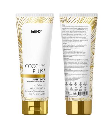 Coochy Plus Sweet Diva Intimate Shaving Cream 8oz Tube - Afro Hair Safe, Prevents Razor Burns & Bumps, Moisturizing Formula - Buy Online on SooperMarket.com
