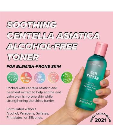 I DEW CARE Zen Kitten Facial Toner with Centella Asiatica | Non-comedogenic Alcohol-Free Formula for Acne-Prone, Sensitive Skin | Korean Skincare Vegan Cruelty-Free - Buy Online on SooperMarket.com