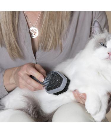 FURminator Dual Grooming Brush for Cats and Dogs - Shedding Tool for Effective Pet Hair Removal - Buy Online on SooperMarket.com