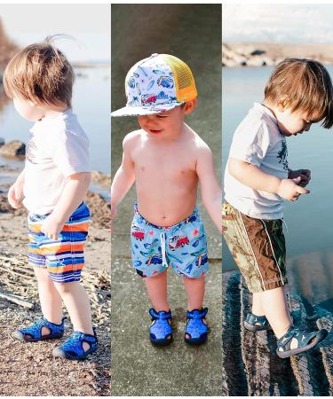 STQ Kids Water Shoes Quick-Dry Slip-On Sandals - Size 7 Toddler, All Black - Buy Online on SooperMarket.com