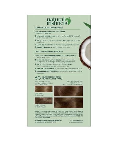 Clairol Natural Instincts 6C Light Brown Demi-Permanent Hair Dye - 5.85 Fl Oz - Buy Online on SooperMarket.com