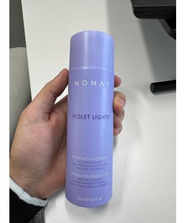 MONAT Violet Lights Anti-Brass Toning Masque - Natural Radiance for Healthy Beautiful Hair - Tone Brassiness & Illuminate Shine - Buy Online on SooperMarket.com