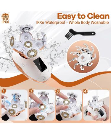 Buy Electric Razors for Women 5D Facial Hair Removal & 5-in-1 Wet/Dry Bikini Trimmer - Rechargeable Painless Grooming Kit - Buy Online on SooperMarket.com