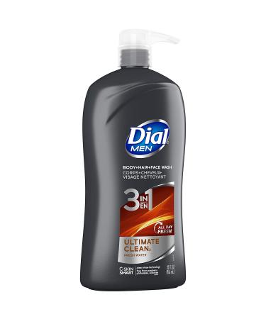Dial Men 3in1 Ultimate Clean Body, Hair, and Face Wash - 32 fl oz - Buy Online on SooperMarket.com