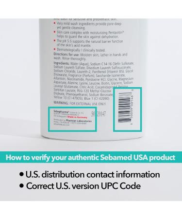 Sebamed Paraben-Free Liquid Face and Body Wash with Pump - pH 5.5 - Dermatologist Recommended - 13.5 oz (400ml) - Pack of 3 - Buy Online on SooperMarket.com