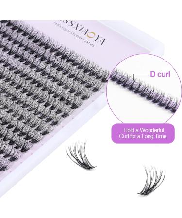240pcs 40D 0.07 D Curl Cluster Eyelash Extensions - Soft Natural False Eyelashes DIY At Home - 12mm Length - Pack of 1 - Buy Online on SooperMarket.com
