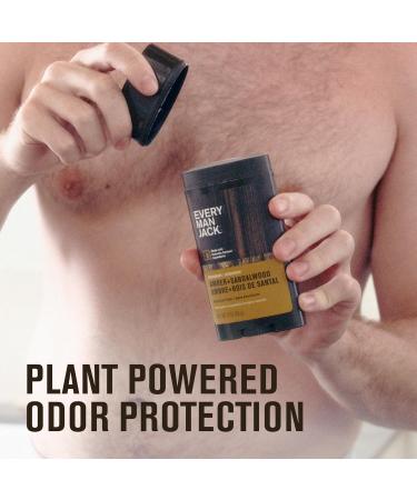 Every Man Jack Amber + Sandalwood Men s Deodorant - Stay Fresh with Aluminum Free Deodorant For all Skin Types - Odor Crushing Long Lasting with Naturally Derived Ingredients - 3oz (4 Pack) - Buy Online on SooperMarket.com
