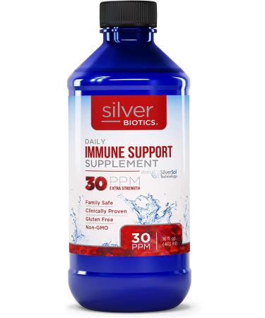 Silver Biotics 30 PPM Extra Strength Immune Support Supplement | Silversol Technology | Daily Defense Boost - 16 Fl Oz - Buy Online on SooperMarket.com