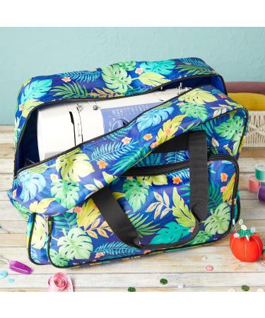 Tropical Leaves Sewing Machine Carrying Case & Organizer (18.1 x 9.4 x 12.2 In) - Buy Online on SooperMarket.com