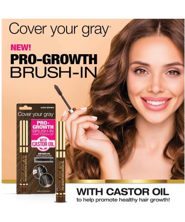 Cover Your Gray Pro-Growth Hair Touch-Up with Castor Oil - Jet Black | Fast International Shipping - Buy Online on SooperMarket.com