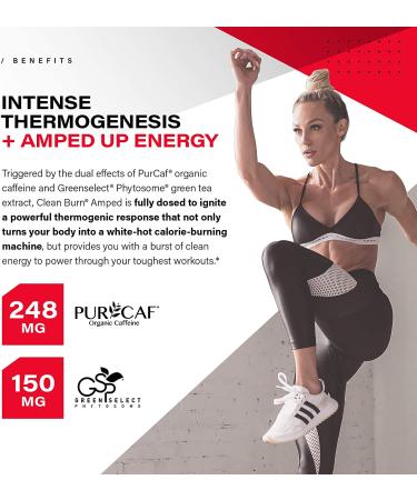 Kaged Muscle Clean Burn Amped Extreme Thermogenic for Men & Women  Weight Loss Supplement with Organic Caffeine  120 Veggie Caps Stimulant 120 Count (Pack of 1) - Buy Online on SooperMarket.com