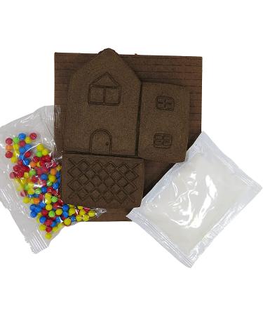 Mini Halloween Gingerbread Haunted House Kit - DIY Edible Decorations for Seasonal Crafts - 4x3 Inches - Buy Online on SooperMarket.com