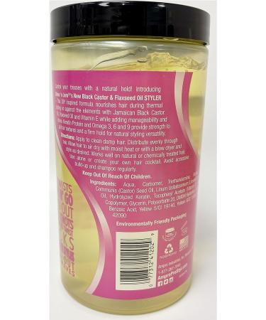 Ampro Shine 'n Jam Black Castor & Flaxseed Oil Styler 32 oz - Ultimate Hair Styling Solution - Buy Online on SooperMarket.com
