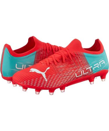 PUMA Women's Ultra 3.3 FG Football Shoes - Size 39 EU - Sunblaze/Puma White/Electro Aqua - International Shipping Available - Buy Online on SooperMarket.com