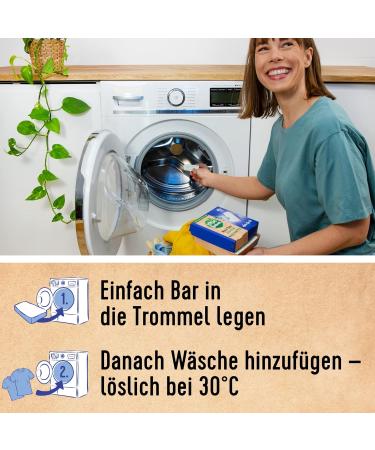 Love Nature Wash Bars - Eco-Friendly Universal Detergent 60 Pre-Dosed Bars (3 x 20) with Sustainable Packaging - Compact Natural Cleaning Power - Buy Online on SooperMarket.com