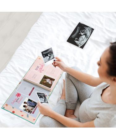 RubyRoo Baby Memory Book for Girls - 60 Page Hardcover Scrapbook for First 5 Years - Keepsake Photo Album and Milestone Journal - Perfect Baby Shower Gift - Buy Online on SooperMarket.com