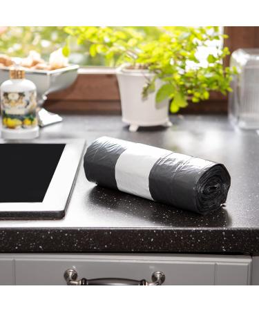 Strong 60L Drawstring Garbage Bags - Extra Wide Black (68x73 cm) - Bulk Options (50-2000 bags) - Best eCommerce Choice - Buy Online on SooperMarket.com