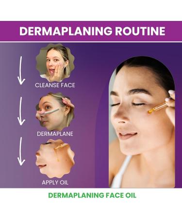 Dermaplaning Oil - With Oatmeal Primrose Apricot Kernel Jojoba and Grapeseed Extracts | For Pre and post shave | 30ml Bottle | Face Oil | Facial Oil | Shave Oil | Oil Women | Facial Oils for Women - Buy Online on SooperMarket.com