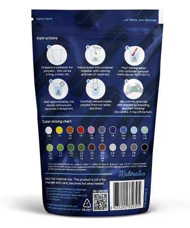 Polydoh Moldable Plastic + Coloring Granules - 6oz | Durable & Meltable Hand Moldable Plastic for DIY Crafts, Cosplay, Repairs & Prototyping - Buy Online on SooperMarket.com