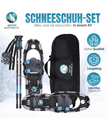 Buy Arctic Adventures Co. Lightweight Aluminum Snowshoes for Men & Women - Adjustable Sizes & Trekking Poles | International Shipping - Buy Online on SooperMarket.com