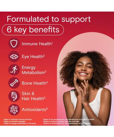 One A Day Adult Multivitamin Gummies - Daily Gummy Multivitamins For Men And Women With Vitamins A B6 B12 C D E Biotin and Zinc Supports Immunity And Bone Health Hair And Nails 60 Gummies - Buy Online on SooperMarket.com