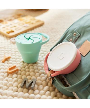 Munchkin C'est Silicone Baby Weaning Pot | Collapsible Snack Catcher & Food Storage Container - Mint - Buy Online on SooperMarket.com