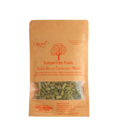 BanyanTree Foods Green Cardamom Whole 100g All Natural | Indian Origin 100 g (Pack of 1)