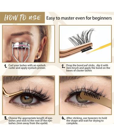 Cluster Lash Glue 5ml - Strong, Latex-Free, Waterproof Black Eyelash Glue - Buy Online on SooperMarket.com