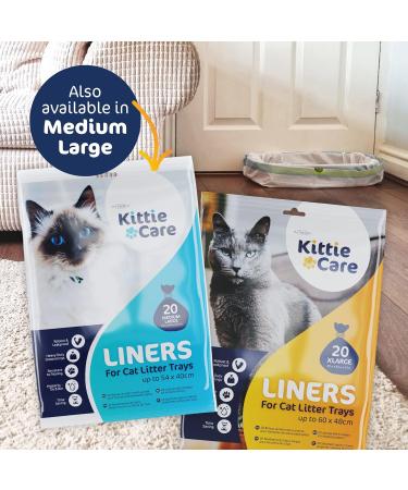 Pack of 20 XL Kittie Care Cat Litter Liners for Extra Large Box - Buy Online on SooperMarket.com