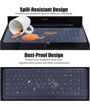 Clear Silicone Keyboard Cover for 15.6-16 inch Laptop Notebook with Numeric Keypad - Anti Dust & Waterproof Protector - Buy Online on SooperMarket.com