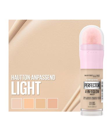 Maybelline New York 4-in-1 Makeup - Concealer BB Cream Highlighter & Primer - Instant Perfector Glow No. 01 Light 20 ml | Perfect Complexion Foundation - Buy Online on SooperMarket.com