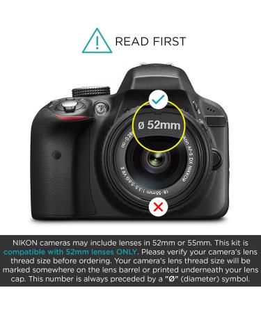 52MM Altura Photo Professional Lens Filter Kit for Nikon DSLR Cameras - Buy Online on SooperMarket.com