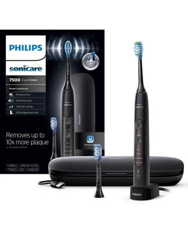 Philips Sonicare ExpertClean 7500, Rechargeable Electric Power Toothbrush, Black, HX9690/05