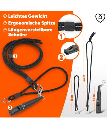 Qomfy Home Dog Pipe with Bracelet & Collar - Dark Anthracite | Ideal Dog Training Accessory & Recall Aid | Educational Dog Whistle - Buy Online on SooperMarket.com