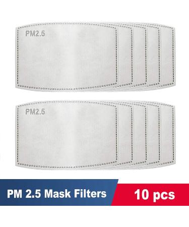 Euroca Cloth Face Mask 3 Layer Reusable Washable Adjustable with Filter Pocket for Adult -1 Mask with 10 Filters Mauve Small - Buy Online on SooperMarket.com