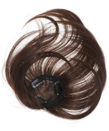 1pc Wig Air Bangs Ladies Tops Curly Human Hair Wig Tops for Women Bangs Hair Clip Human Hair Topper Curly Wigs Hair Hair Extensions Clip-on Woman High Temperature Wire Edge - Buy Online on SooperMarket.com