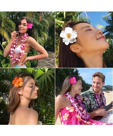 3 Pieces Hawaiian Plumeria Flower Hair Clips Frangipani Artificial Clips Foam Flower Clips for Women Bridal Wedding Luau Beach Tropical Party Decoration 3.15-3.54 Inch (Multi-color) - Buy Online on SooperMarket.com