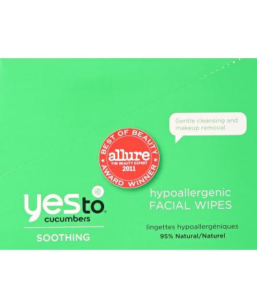 Yes To Cucumbers Facial Towelettes, Hypoallergenic, 30 Count (Pack of 3) - Buy Online on SooperMarket.com