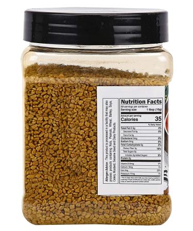Zayd Organics USDA Organic Methi Fenugreek Seeds Whole 21oz (595g) - Buy Online on SooperMarket.com