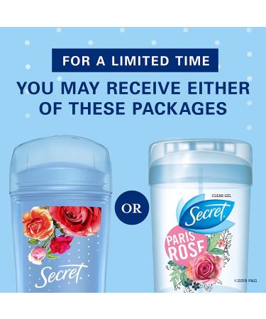 Secret 48 Hour Clear Gel Deodorant - Rose Scent, 2.6 oz - Long-Lasting Protection - Buy Online on SooperMarket.com