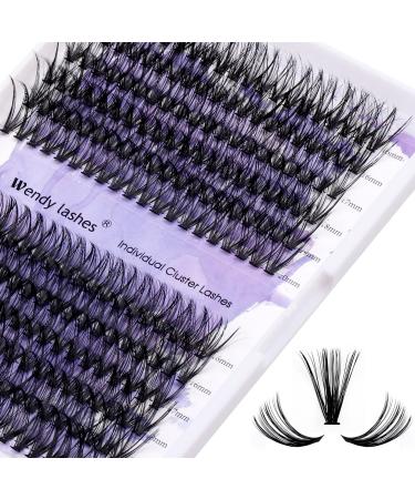 Individual Lashes 240PCS Cluster Lashes Extension C Curl 0.07mm 30D/40D Mixed 16-20mm Lash Clusters Wide Stem Individual Eyelashes Clusters DIY Eyelashes Extensions(30D+40D-0.07-C-MIX16-20) RR-16-20mm Clusters-30D+40D-0.07-C