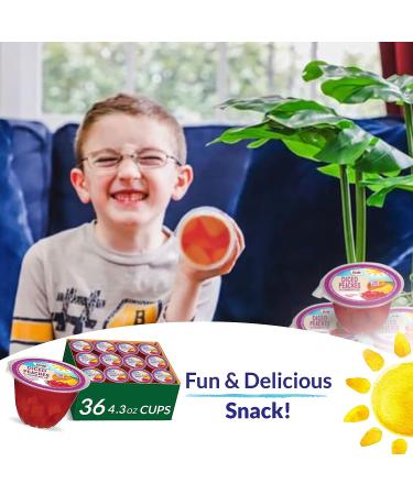 Dole Fruit Bowls Diced Peaches in Strawberry Gel - 4.3oz (36 Cups) | Gluten Free Healthy Snack - Buy Online on SooperMarket.com