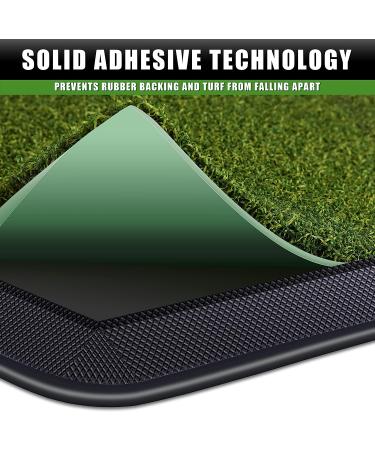 CHAMPKEY Professional Tri-Turf Golf Hitting Mat | Heavy Duty Rubber Backing | Indoor & Outdoor Practice Mat 16x24 PRO Version - Buy Online on SooperMarket.com