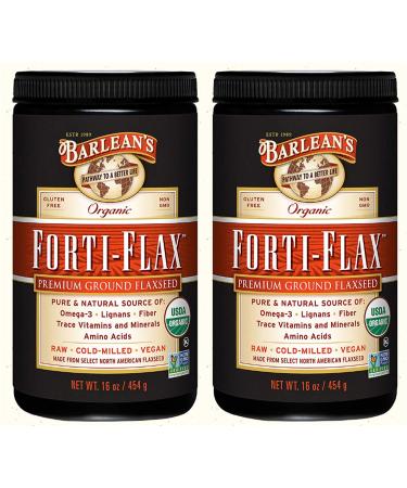 Barlean's, Organic Forti-Flax, Premium Ground Flaxseed, 16 oz (454 g) - 2pc