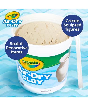 Crayola Air Dry Clay Bucket - 5 lb No Bake Modeling Clay for Kids - White - Buy Online on SooperMarket.com