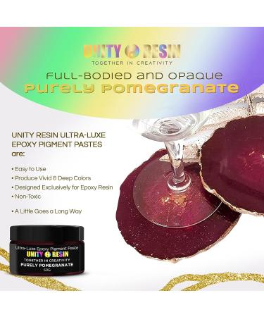 Purely Pomegranate Resin Color Pigment - Easy-to-Use Concentrated Pigment Paste for Epoxy Resin Art, Woodwork, DIY Projects - 50g - Buy Online on SooperMarket.com