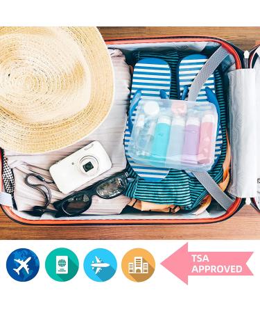 14 Pack Silicone Travel Bottles for Toiletries - TSA Approved Leak Proof Containers for Cosmetics, Shampoo, Conditioner, Lotion - BPA Free (3.04 oz) - Colorful - Buy Online on SooperMarket.com