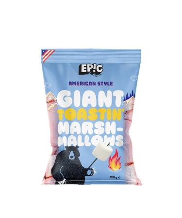 EPIC SNAX CO Giant American Style Pink and White Toastin' Marshmallows 300 g (Pack of 1) Giant Toastin' 300g (Pack of 1)