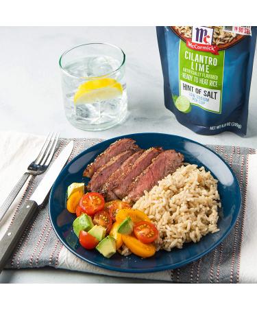 McCormick Cilantro Lime Ready to Heat Rice 8.8 oz (Pack of 6) - Hint of Salt for Delicious Meals - Buy Online on SooperMarket.com