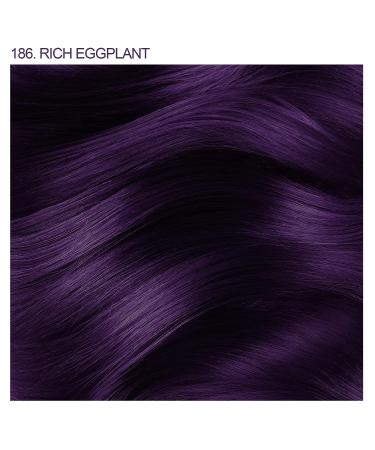 Adore Semi Permanent Hair Color - Vegan & Cruelty-Free Dye - 186 Rich Eggplant 4 Fl Oz - Buy Online on SooperMarket.com